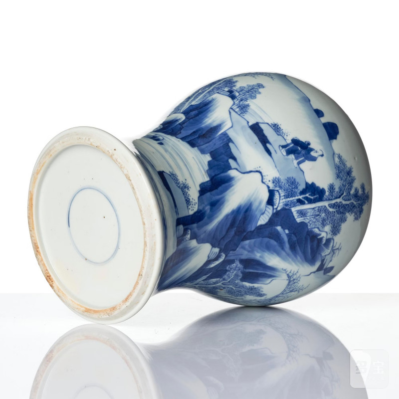 A blue and white vase, - 图7